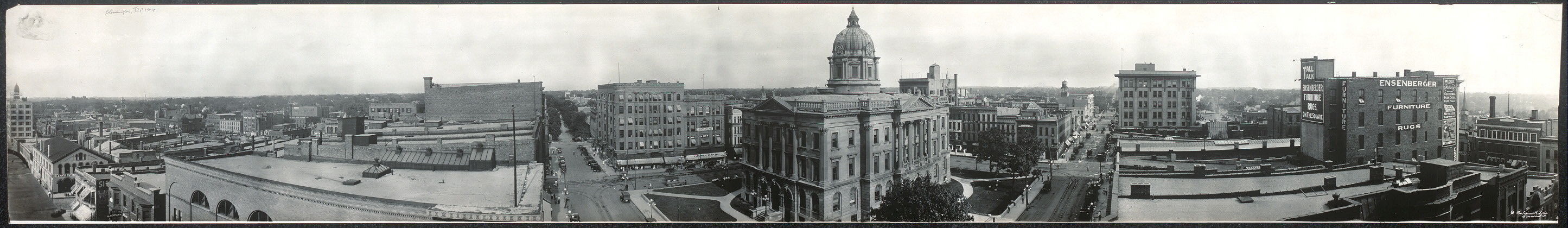 Panoramic of Bloomington, Ill., c1914